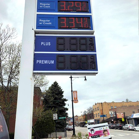 LED Gas Price Display